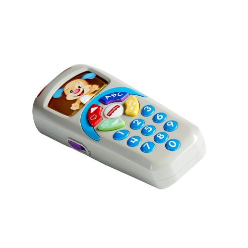  Fisher-Price 887961256321 Laugh and Learn Puppys Remote, Electronic Educational Toddler Toy with Music, Lights, Colours and Phrases, Suitable for 6 Months Plus