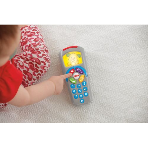  Fisher-Price 887961256321 Laugh and Learn Puppys Remote, Electronic Educational Toddler Toy with Music, Lights, Colours and Phrases, Suitable for 6 Months Plus