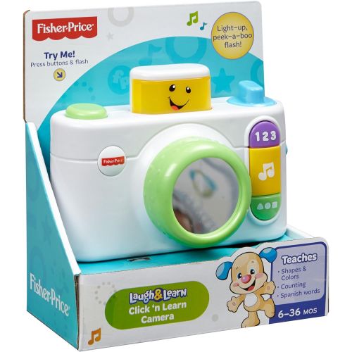  Fisher-Price Laugh & Learn Click n Learn Camera, White