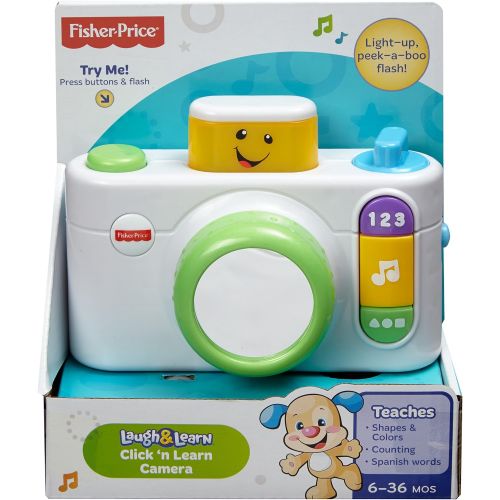  Fisher-Price Laugh & Learn Click n Learn Camera, White