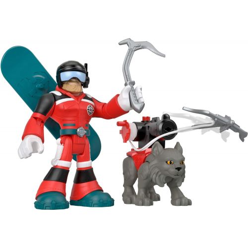  Fisher-Price Rescue Heroes Al Valanche & Claws Figure Set