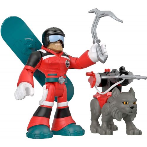  Fisher-Price Rescue Heroes Al Valanche & Claws Figure Set