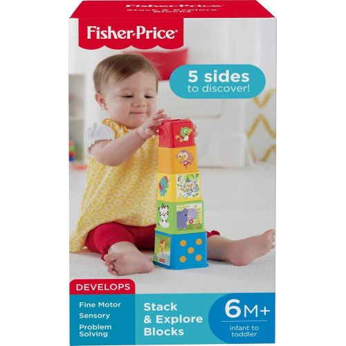  Fisher-Price Stack and Explore Blocks