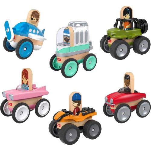  Fisher-Price Wonder Makers Design System Vehicle 6-Pack [Amazon Exclusive]