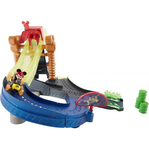  Fisher-Price Disney Mickey and the Roadster Racers Super Charged Mickey Drop & Loop Playset