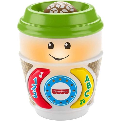 Fisher-Price GHJ04 Laugh & Learn On-The-Glow Coffee Cup, Interactive Baby Toy, Multicolour