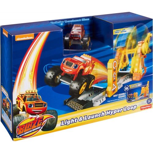  Fisher-Price Nickelodeon Blaze & the Monster Machines, Light and Launch Hyper Loop Playset