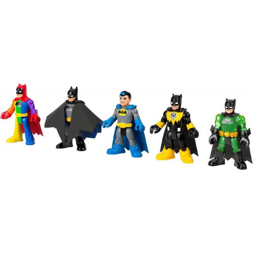  Fisher-Price Imaginext DC Super Friends Batman 80th Anniversary Collection, Figure 5-Pack, Amazon Exclusive