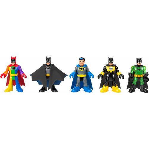  Fisher-Price Imaginext DC Super Friends Batman 80th Anniversary Collection, Figure 5-Pack, Amazon Exclusive