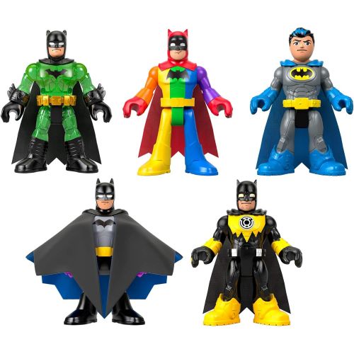  Fisher-Price Imaginext DC Super Friends Batman 80th Anniversary Collection, Figure 5-Pack, Amazon Exclusive