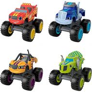 Fisher-Price Blaze and The Monster Machines Racers 4 Pack, Set of die-cast Metal Push-Along Vehicles for Preschool Kids Ages 3 Years and Older