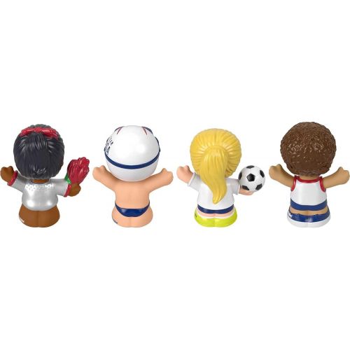  Fisher-Price Little People Collector Team USA Classic Figure Set, 4 Athlete Figures in a Giftable Package for Sports Fans Ages 1-101 Years