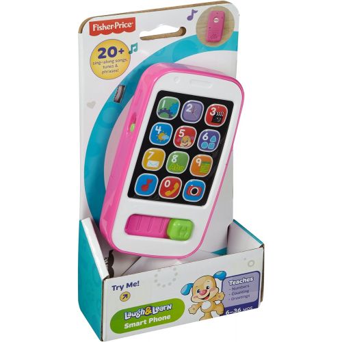  Fisher-Price Laugh & Learn Smart Phone, Pink