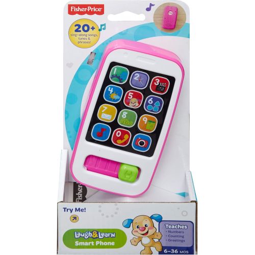  Fisher-Price Laugh & Learn Smart Phone, Pink