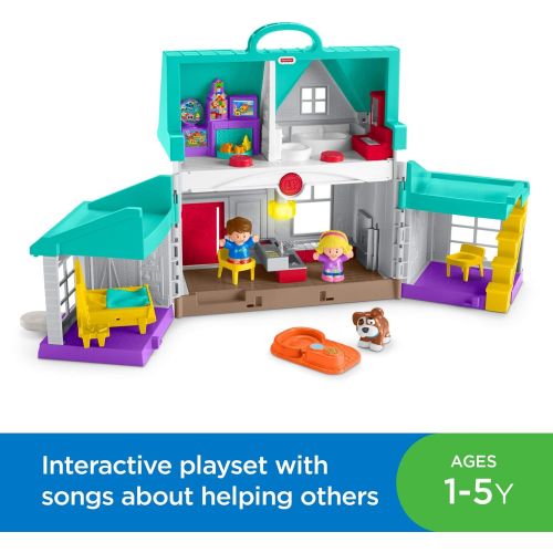  Fisher-Price Little People Big Helpers Home, Blue (Caucasian)