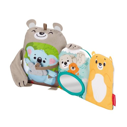  Fisher-Price Sit & Snuggle Activity Book Plush Animal Baby Toy