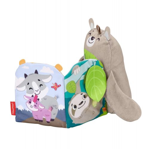  Fisher-Price Sit & Snuggle Activity Book Plush Animal Baby Toy