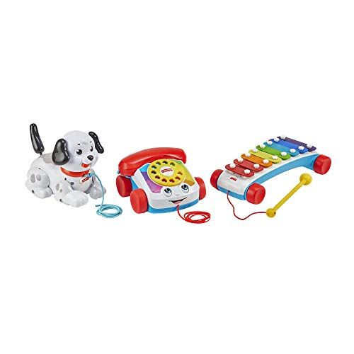  Fisher-Price Pull-Along Basics Gift Set 3 Infant Pull Toys