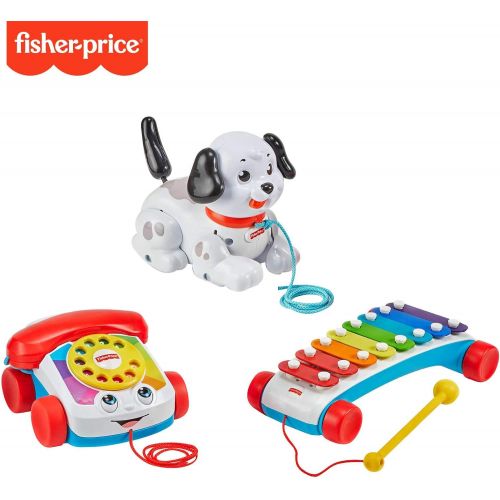  Fisher-Price Pull-Along Basics Gift Set 3 Infant Pull Toys