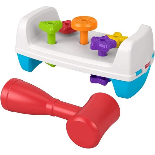  Fisher-Price Tap & Turn Bench, Double-Sided Infant & Toddler Toy