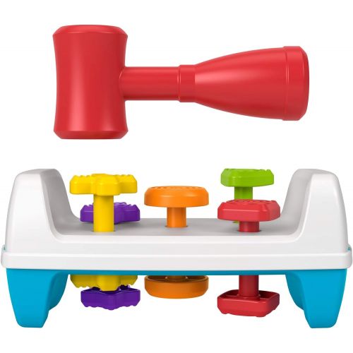  Fisher-Price Tap & Turn Bench, Double-Sided Infant & Toddler Toy