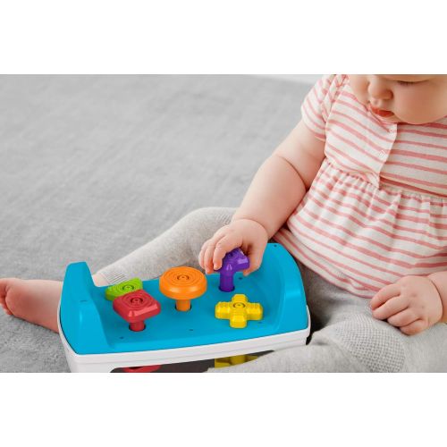  Fisher-Price Tap & Turn Bench, Double-Sided Infant & Toddler Toy