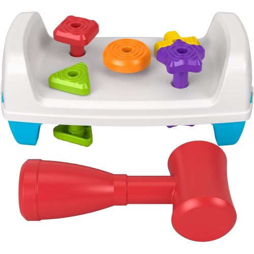  Fisher-Price Tap & Turn Bench, Double-Sided Infant & Toddler Toy