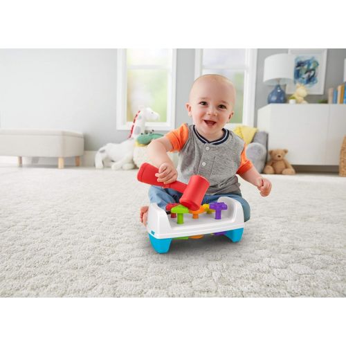  Fisher-Price Tap & Turn Bench, Double-Sided Infant & Toddler Toy