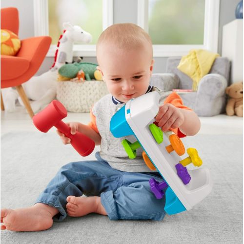  Fisher-Price Tap & Turn Bench, Double-Sided Infant & Toddler Toy