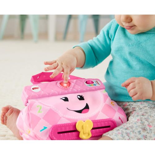  Fisher-Price Laugh & Learn My Smart Purse, Pink, Musical Baby Toy