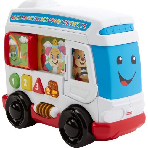 피셔프라이스 Fisher-Price Laugh & Learn Around Town Bus: Toys & Games