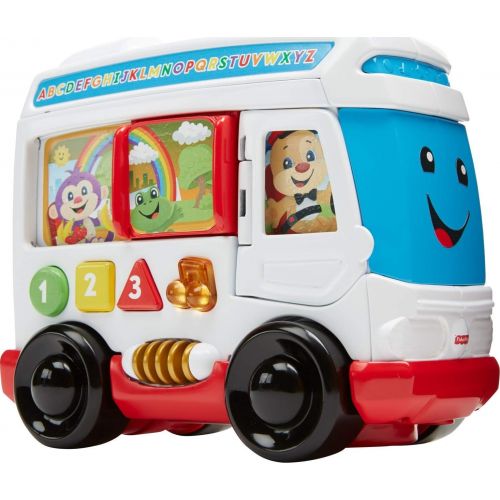 피셔프라이스 Fisher-Price Laugh & Learn Around Town Bus: Toys & Games