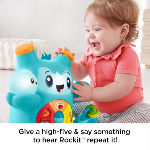  Fisher-Price Dance & Groove Rockit, Interactive Musical Infant Toy [Amazon Exclusive], Multicolor (FNV41)