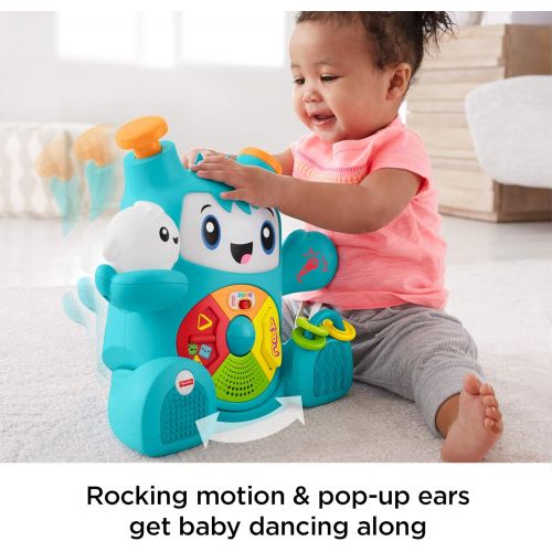  Fisher-Price Dance & Groove Rockit, Interactive Musical Infant Toy [Amazon Exclusive], Multicolor (FNV41)