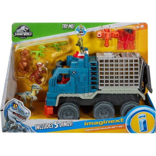  Fisher-Price IMAGINEXT Jurassic World Dinosaur Hauler Gift Set