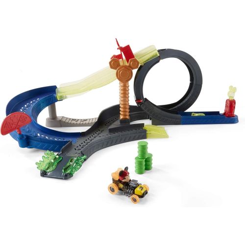  Fisher Price Disney Mickey and the Roadster Racers Super Charged Mickey Drop & Loop Playset