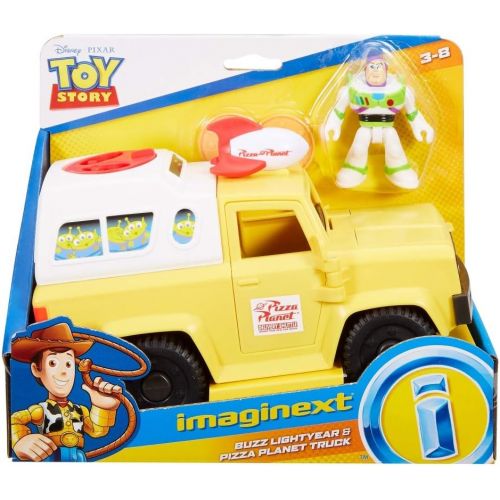  Fisher Price Imaginext Disney Toy Story Pizza Planet Truck & Buzz Lightyear Figure Set [Amazon Exclusive]