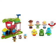 Fisher Price Little People Swing & Share Treehouse Playset & Disney Toy Story 4, 7 Friends Pack by Little People