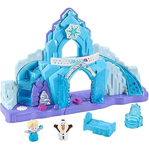  Fisher Price Little People Disney Frozen Elsas Ice Palace, Musical Light Up Playset