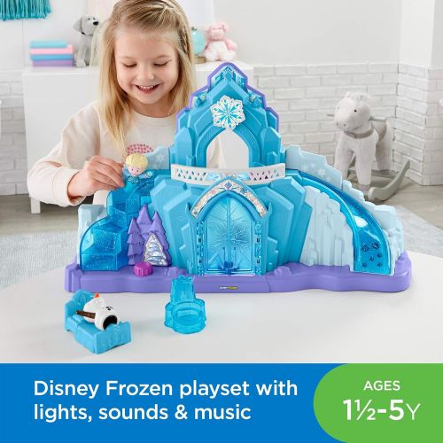  Fisher Price Little People Disney Frozen Elsas Ice Palace, Musical Light Up Playset