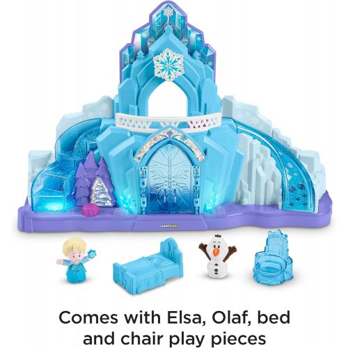  Fisher Price Little People Disney Frozen Elsas Ice Palace, Musical Light Up Playset