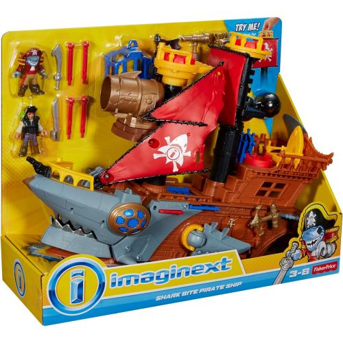  Fisher-Price Imaginext Shark Bite Pirate Ship