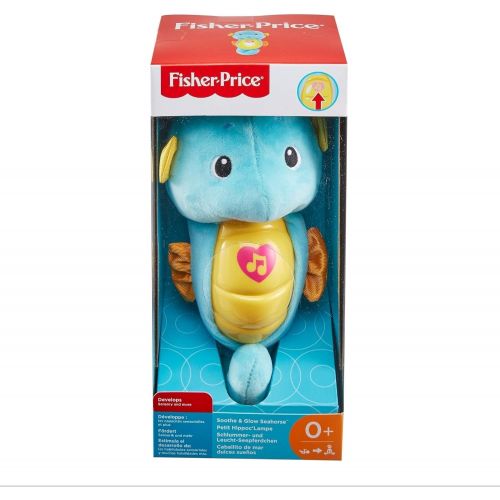  Fisher-Price Soothe & Glow Seahorse, Blue, Standard Packaging