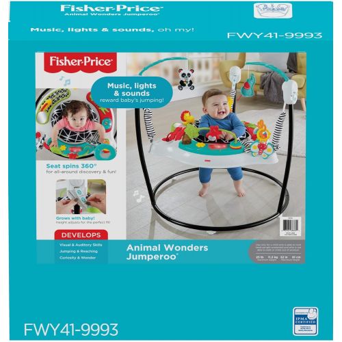  Visit the Fisher-Price Store Fisher-Price Animal Wonders Jumperoo, White