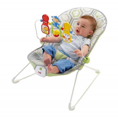  Visit the Fisher-Price Store Fisher-Price Babys Bouncer Geo Meadow
