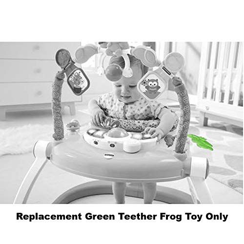  Replacement Parts for Jumperoo - Fisher-Price Floral Confetti Space-Saver Jumperoo DKT02 - Includes Green Teether Frog Toy