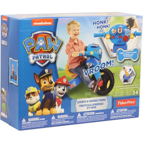  Fisher-Price Nickelodeon PAW Patrol Lights & Sounds Trike Multi Color, 1 - 6 years