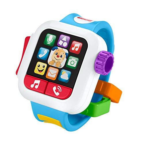  [아마존베스트]Fisher-Price GJW17 Laugh & Learn Time to Learn Smartwatch, Musical Baby Toy, Multicolor