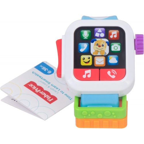  [아마존베스트]Fisher-Price GJW17 Laugh & Learn Time to Learn Smartwatch, Musical Baby Toy, Multicolor