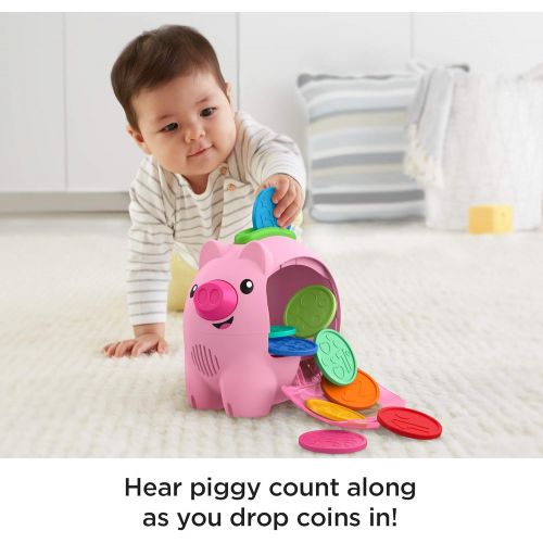  [아마존베스트]Fisher-Price Laugh & Learn Count & Rumble Piggy Bank